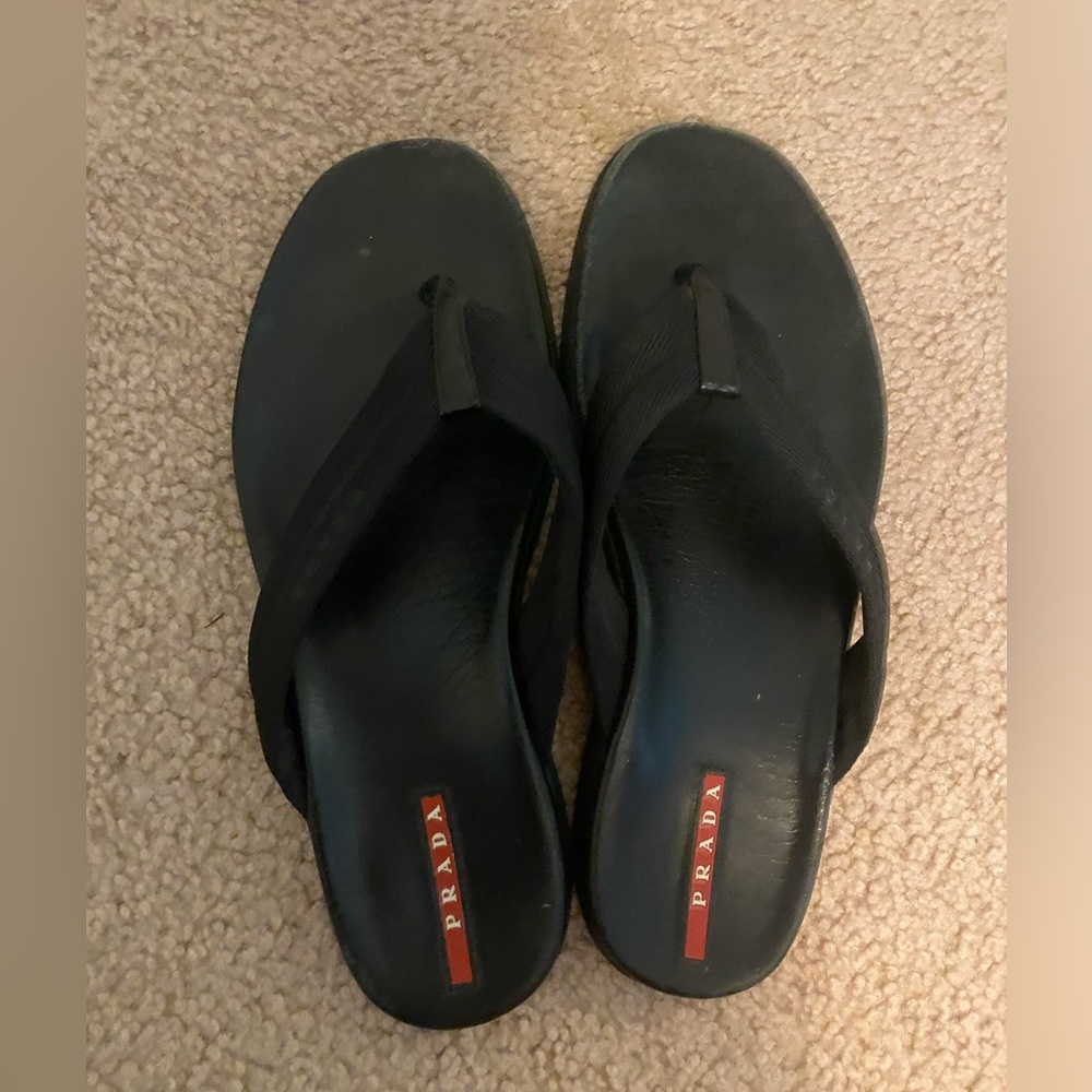 Prada Elegant Black Sandals
